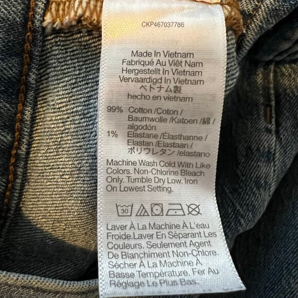 Madewell Perfect Vintage Jean Raw Hem High Waist 26 Petite Casual - Picture 6 of 7